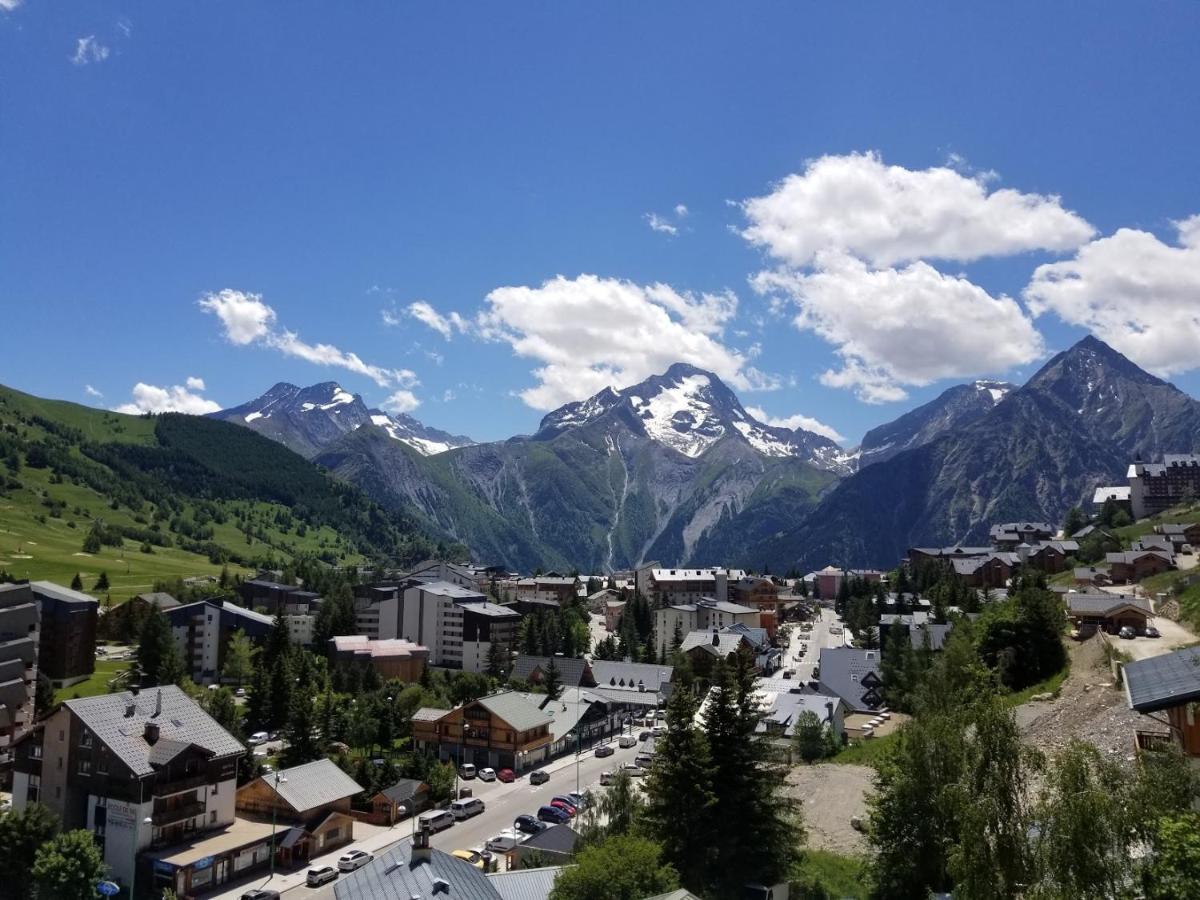 Ferienwohnung Magnifique Vue Centre Station Les Deux Alpes Exterior foto